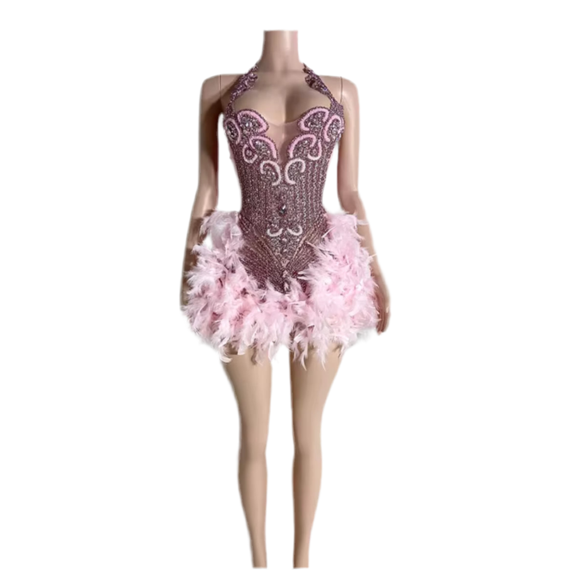 Feather Mini Dress